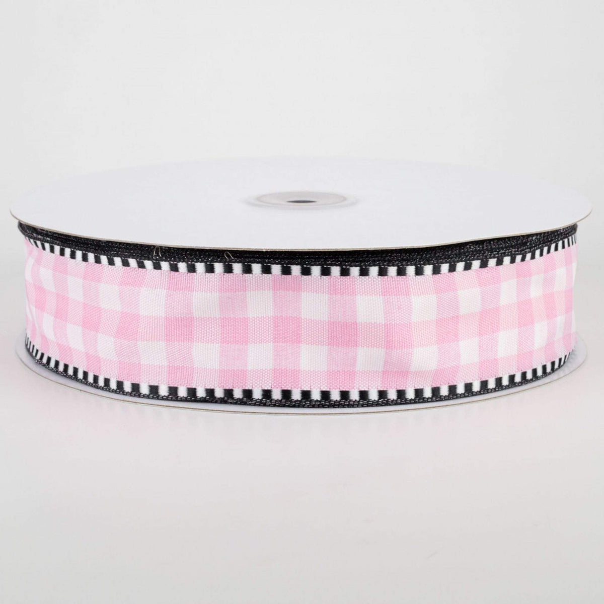 1.5 inch Yellow & White Check with Black & White Edge Ribbon - 50 Yard –  Perpetual Ribbons