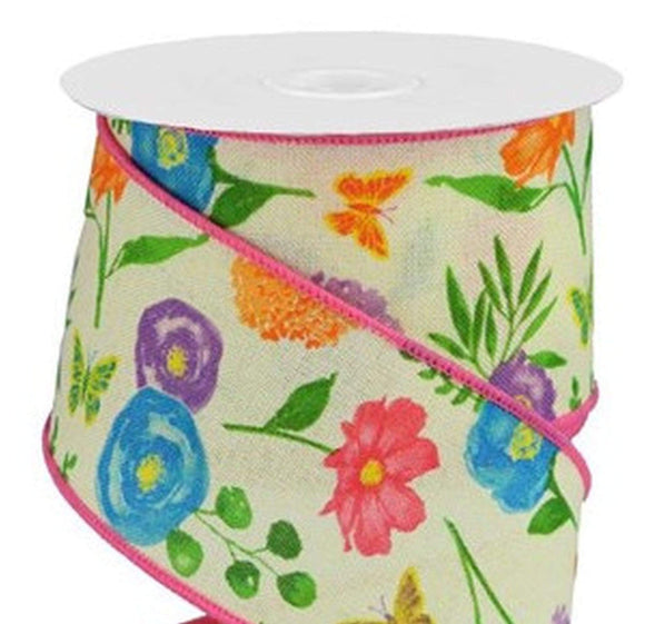 Floral Ribbons - Flower, Floral Print, Wired - Renaissance Ribbons –  Renaissance Ribbons